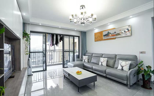 83㎡三居室，現代簡約與實用主義結合，舒適又寫意